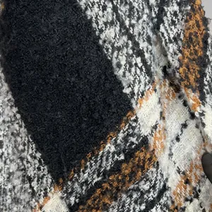 APT.9 London Plaid Toggle Ruana Poncho Cape Wrap Black‎ Brown White Cozy OS thumbnail 8