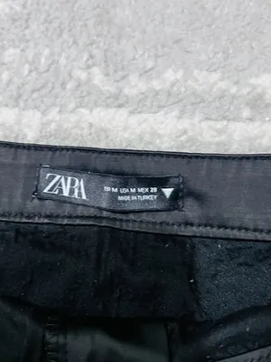 Zara Black Satin Cargo Utility Mini Skirt Y2K Size M 28 thumbnail 3