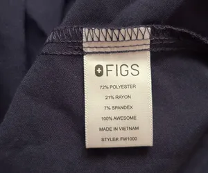 FIGS Catarina One Pocket Scrub Top Size XXL Navy Blue thumbnail 5