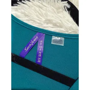 Seraphine Short Sleeve Maternity Dress in Teal Size 4 thumbnail 7