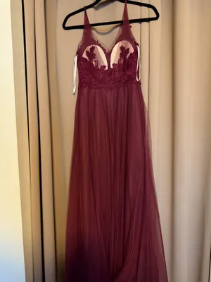 Watters Bridesmaid Dress Red Size 6 thumbnail 3