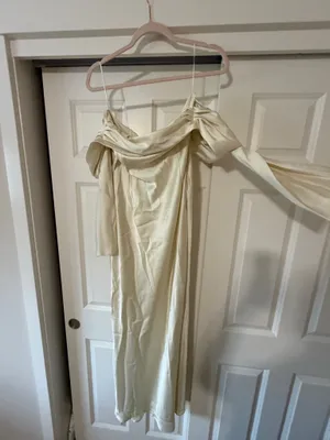 FashioNova Amandine Satin Maxi Dress thumbnail 4