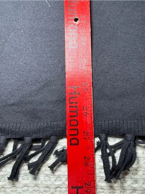 Lilly Pulitzer Ramona Fringe Sweater Navy Small Side Button Preppy Tight Knit thumbnail 8