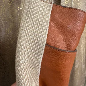 Lucky Brand Adyn Brown Suede Leather Boho Hobo Slouchy Bag Purse thumbnail 5