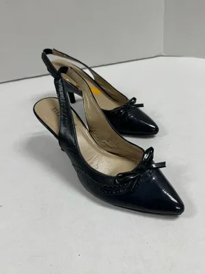 Ellen Tracy - Bindy- Dark Blue Classic Kitten-heel Pump - Size‎ 8. thumbnail 7