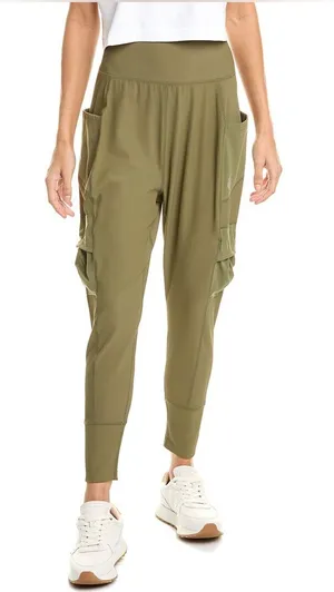 Free People FP Movement Take A Hike Green Harem Pant M thumbnail 1