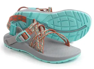 Chacos Double Strap Sandals Gray Blue Orange thumbnail 1