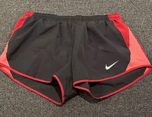 Nike Women's Athletic Shorts in Black and Red thumbnail 1