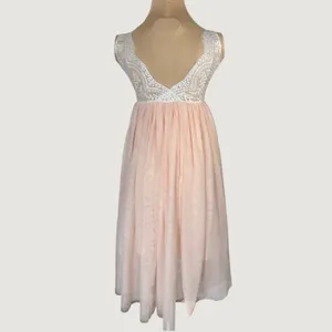 3081 | 2Bunnies Lace Tulle Tutu Party Dress Pink White Girls 9-10 thumbnail 2
