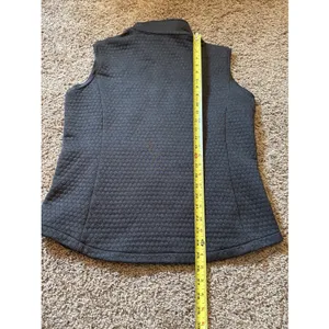 Kate Lord Pinehurst Gray Quilted Full Zip Golf Vest Size Large thumbnail 6