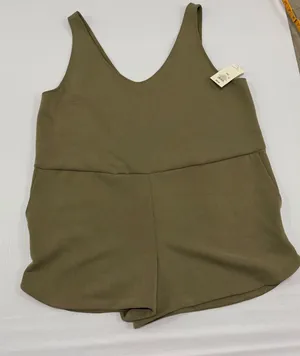 Universal Thread Olive Green Sleeveless V-Neck Romper Size XXL NWT thumbnail 1