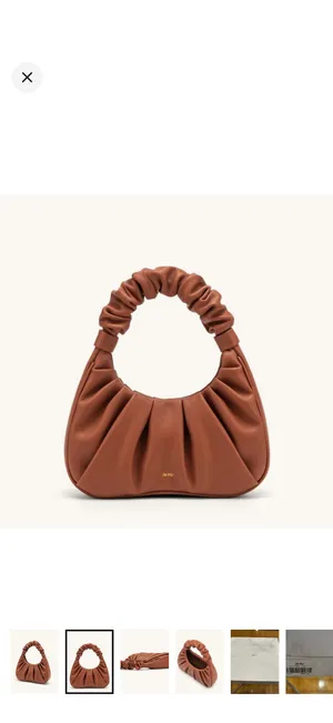 JW PEI Gabbi Ruched Hobo Handbag in Nutella thumbnail 2