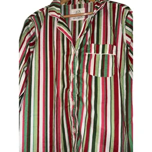 Printfresh Candy Cane Stripe Organic Cotton Pajama Top Women's‎ Medium Cozy thumbnail 4