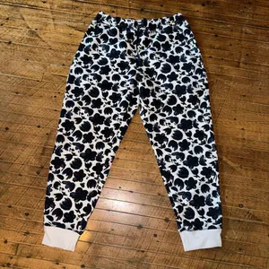 Lularoe Jax boyfriend XL cozy loungewear blue floral joggers thumbnail 2
