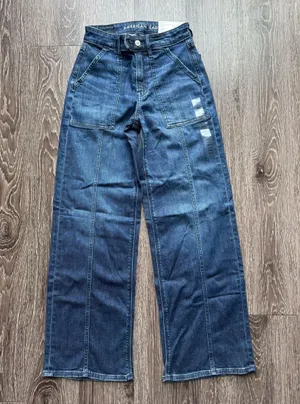 American Eagle Dreamy Drape Baggy Wide-Leg thumbnail 1