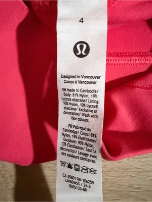 Lululemon Pink High-Rise Wunder Train Leggings thumbnail 4