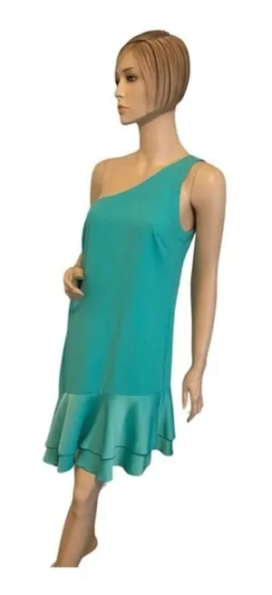 Trina Turk One Shoulder Peplum‎ Hem Cocktail Dress thumbnail 1