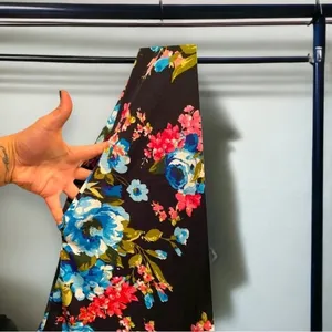 Glitzy girl boutique t shirt floral dress‎ size medium pockets thumbnail 4