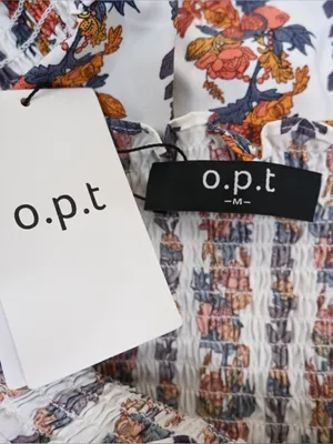 O.P.T. One Pretty Thing Women's M Daphne Floral Smocked Midi Dress NEW thumbnail 8