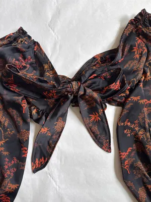 Urban Outfitters Crop Long Sleeve Top Black thumbnail 3