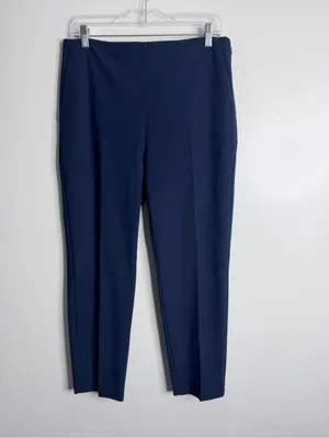 Ann Taylor The Side Zip Ankle Pant Bi-Stretch Navy Size 8‎ Careerwear Office thumbnail 2