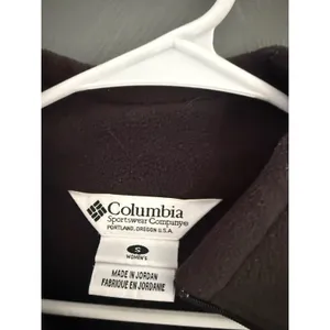 Columbia Womens Black Full Zip Fleece Jacket XL Outdoor Mock Neck‎ Small thumbnail 5
