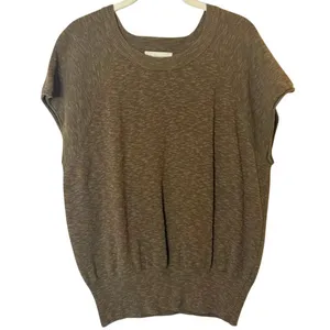 by Together Over and Out Short sleeved knit sweater crew neck sz. S in Green thumbnail 1