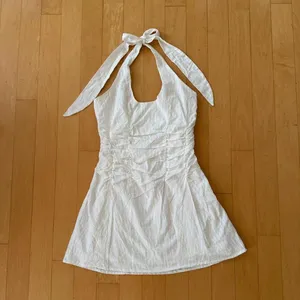 Princess Polly Silver Springs white halter ruched mini dress thumbnail 2