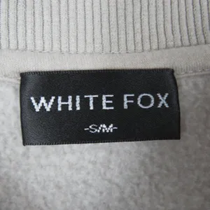 White Fox Offstage Sweater Moon Stone Gray Tan Crewneck Sweatshirt Small Medium thumbnail 9
