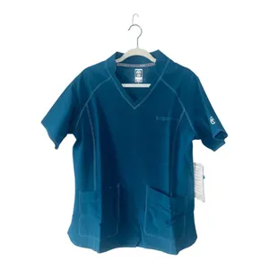 Essential Threads Womens Caribbean Blue Scrub‎ Set, Large thumbnail 2