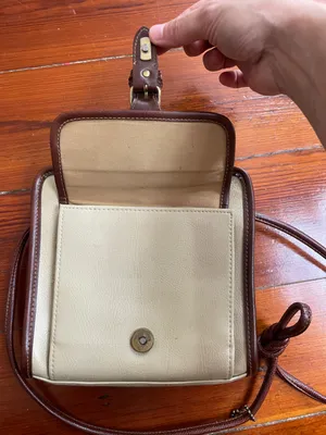 Vintage Liz Claiborne Classic Two-Tone Crossbody Bag Wallet Combo Preppy Y2K 💛🎀 thumbnail 12