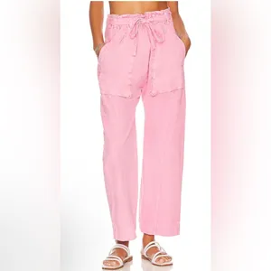 Free People Sky Rider Straight Leg in Rosebloom thumbnail 2