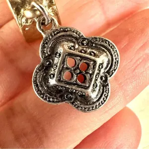 Chico’s Allison mixed charm hoop earrings thumbnail 5