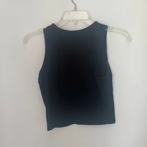 Pull & Bear Black Crop Tank Top Euro Medium Black Size undefined thumbnail 4