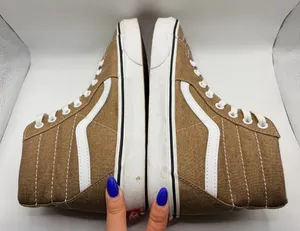 Vans Sk8-Hi Brown Canvas High Top Sneakers Men’s 6 Women’s 7.5 Skate Shoes thumbnail 5
