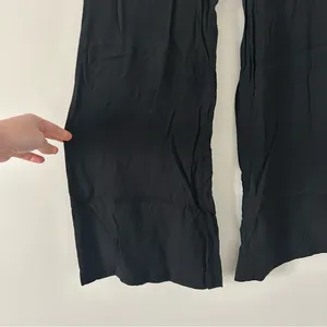 Reformation Black High Rise Viscose Wide Leg Minimalist Boho Trouser Pants 2 thumbnail 4
