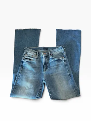 MOTHER The Weekender Fray Hop On Hop Off Jeans Size 25 thumbnail 3