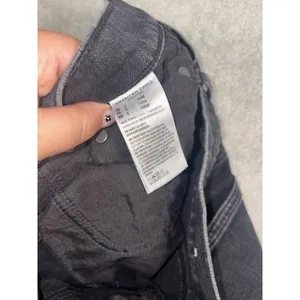 American Eagle Super High Rise Baggy Straight Jeans Womens 2 Long Denim Black thumbnail 6