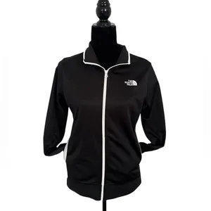 The North Face Black Jacket with White Trim thumbnail 4