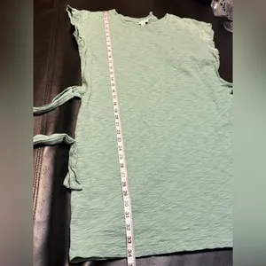 J. Crew Teal Tie-Waist Mini Dress size M thumbnail 10