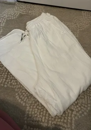 Beach guaze white pants Size L thumbnail 1