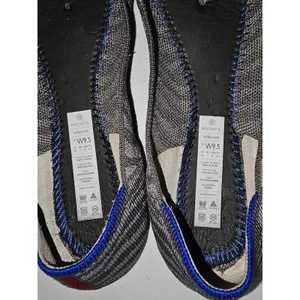 Rothy's Womens The Point Gray Zebra Stripe Ballet Flats‎ Shoes 9.5 thumbnail 5