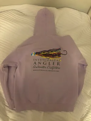 Intercoastal Angler Hoodie Purple Size M thumbnail 2
