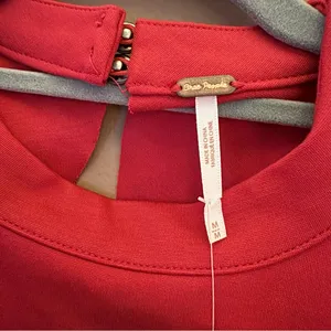 Free People Sweet‎ Talk Mini Dress raspberry pink size medium thumbnail 6
