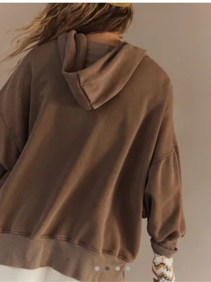 Free People FP Movement Sprint to the Finish Oversize Cotton Blend Hoodie NWT thumbnail 2