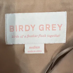 Birdy Grey Kira Chiffon Taupe Convertible One Shoulder Maxi‎ Dress Size Medium thumbnail 3