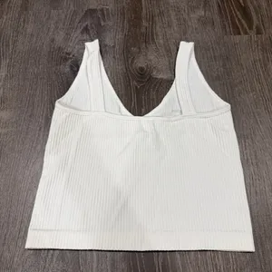 Free People White Solid Rib Brami thumbnail 4
