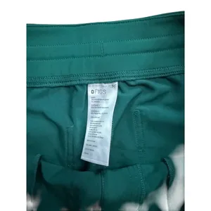 FIGS Zamora Jogger Scrub Pants Dark Green Pink Drawstring Large W02020R thumbnail 4