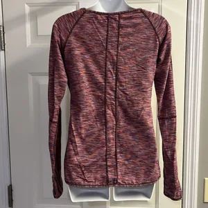 Lululemon Athletica Heather Purple Scoop Neck Long Sleeve Thumb Hole Top- Sz 10 thumbnail 8