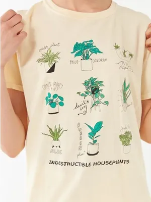 Urban Outfitters Indestructible Houseplants Graphic T-Shirt thumbnail 2